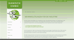 Desktop Screenshot of hanisch-gmbh.de