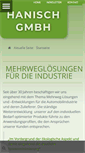 Mobile Screenshot of hanisch-gmbh.de