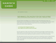 Tablet Screenshot of hanisch-gmbh.de